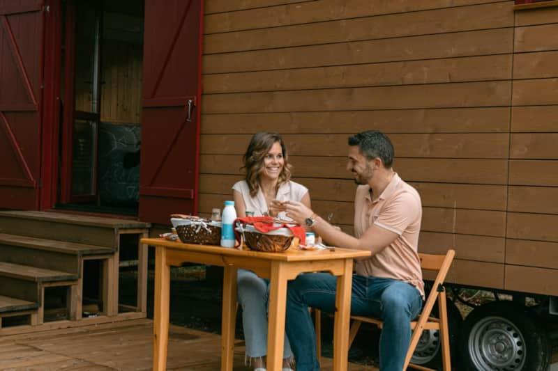 Roulottes Cocooning Au Coeur Des Landes Hotell Mées Exteriör bild