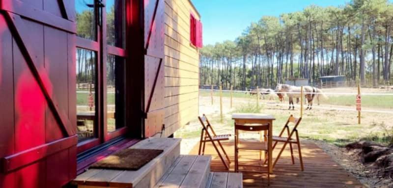 Roulottes Cocooning Au Coeur Des Landes Hotell Mées Exteriör bild